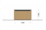Garage bois toit plat STELA F (ossature en bois), 4x6 m, 24 m² specification 4