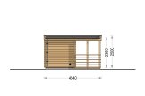 Sauna d'extérieur FREJA (44 mm), 4.5x2.5 m, 4.85 m² specification 4