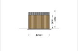 Abri de jardin en bois TONIA S (34 mm + bardage), 4x4 m, 16 m² specification 5