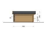 Abri de jardin en bois DREUX (34 mm), 5x5 m, 25 m² specification 3