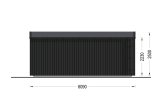 Abri de jardin en bois EMMY PLUS (34 mm + bardage), 6x3 m, 15 m² specification 4