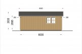 Garage en bois LORA (ossature en bois), 5x6 m , 30 m² specification 5