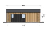 Chalet en bois ANGELA (44 mm + bardage), 43 m² specification 4