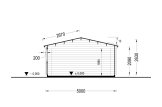 Garage en bois CLASSIC S (44 mm), 5x6 m, 30 m² specification 6