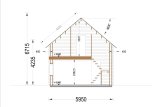 Chalet en bois LANGON S (44+44 mm), 95 m² specification 7
