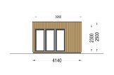 Studio de jardin PREMIUM (Isolé, 34 mm + bardage), 5x4 m, 20 m² specification 5