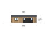 Chalet en bois SELENE (44 mm + bardage), 54 m² specification 4