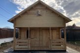 Chalet en bois à étage avec terrasse ALBI (66 mm), 20 m² + 8 m² customer 1