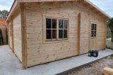 Garage en bois double ALTERNATIVE (44 mm), 6x6 m, 36 m² customer 1