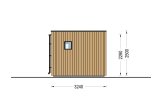 Abri de jardin en bois INES (Isolé RE2020, 34 mm + bardage), 6x3 m, 18 m² specification 3