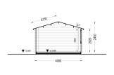 Abri de jardin en bois DREUX (34 mm), 4x4 m, 16 m² specification 6