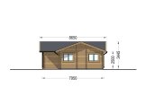 Chalet en bois ADELE S (Isolé, 44+44 mm), 60 m² specification 5