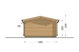 Abri de jardin en bois LILLE (34 mm), 4x5 m, 20 m² specification 4