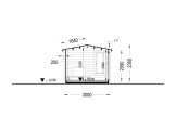 Abri de jardin en bois POOLHOUSE (34 mm), 4x3 m, 12 m² specification 6