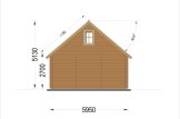 Chalet en bois LIVINGTON S (Isolé, 44+44 mm), 50 m² specification 5