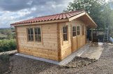 Abri de jardin en bois avec appenti CLARA (44 mm), 7x4 m, 28 m² customer 1