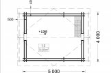 Chalet en bois habitable AVIGNON (44+44 mm, RT2012), 19.9 m² + 16 m² étage specification 2
