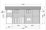 Chalet en bois habitable TOULOUSE (44+44 mm, RT2012), 100 m² + 20 m² terrasse specification 4