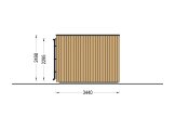 Abri de jardin en bois LAYLA (Isolé, 34 mm + bardage), 5x3 m, 13 m² specification 3