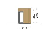 Bureau de jardin PREMIUM (34 mm + bardage), 2x2 m, 4 m² specification 3