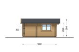 Abri de jardin en bois NINA (44 mm), 5x5 m, 25 m² specification 3