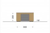 Garage bois toit plat SILVIA F (34 mm + bardage), 5x6 m, 30 m² specification 5