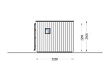 Abri de jardin en bois INES (Isolé RE2020, 34 mm + bardage), 6x3 m, 18 m² specification 3