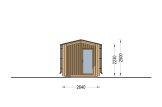 Sauna d'extérieur SERENE (34 mm + bardage), 5.3x2.5 m, 5 m² specification 2