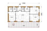 Chalet en bois NICOLE S (Isolé, 66 mm + bardage), 66 m² specification 1
