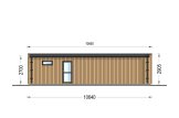 Petite maison en bois PREMIUM S (Isolé, 34 mm + bardage), 10.5x4.5 m, 47 m² specification 4