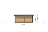 Garage en bois CLASSIC (34 mm), 4x6 m, 24 m² specification 5