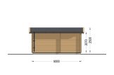 Abri de jardin en bois OSLO (44 mm), 5x4 m, 20 m² specification 4