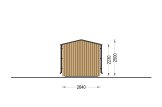 Sauna d'extérieur SERENE (34 mm + bardage), 4.5x2.5 m, 5 m² specification 3