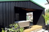 Abri de jardin en bois avec terrasse ANNA Modern (Isolé, 34 mm + bardage), 20 m² + 16 m² terrasse customer 2