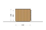 Abri de jardin en bois AMARA (Isolé, 34 mm + bardage), 4x3 m, 10 m² specification 5