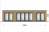 Chalet en bois habitable PREMIUM (Isolé RE2020, SIPS), 10.5x4.5 m, 47 m² specification 2