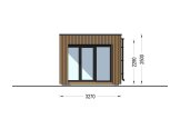 Abri de jardin en bois INES avec terrasse (Isolé RE2020, 34 mm + bardage), 6x3 m, 18 m² specification 5