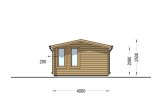 Abri de jardin en bois DEVON (44 mm), 6x4 m, 24 m² specification 5
