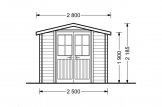 Abri de jardin NANO (28 mm), 2.5x2 m, 5 m² specification 2
