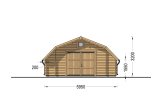 Garage en bois TEXAS (44 mm), 6x6 m, 36 m² specification 2