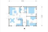 Chalet en bois GRETA S (44 mm + bardage), 48 m² specification 1