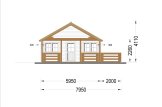 Chalet en bois avec terrasse ANGERS S (34+34 mm), 36 m² + 19 m² specification 3
