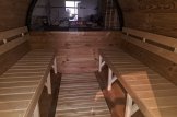 Sauna en tonneau pour l'extérieur HELGA 17 (46 mm), 1,7 m, ⌀ 1,97 m Avec fenêtre panoramique (mi-hauteur) customer 2