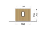 B-Ware: Bureau de jardin PREMIUM S (34 mm + bardage), 5x3 m, 15 m² specification 5