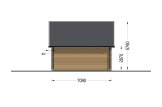 Chalet en bois en kit KARINA (Isolé, 34 mm + bardage), 46 m² specification 4