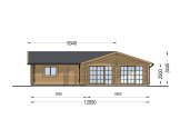 Chalet en bois ADELE S (Isolé, 44+44 mm), 60 m² specification 4