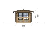 Abri de jardin en bois LILI (34 mm), 6x3 m, 8 m² specification 3
