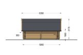 Garage en bois BARN (44 mm), 5x6 m, 30 m² specification 3