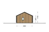Chalet en bois NICOLE S (Isolé, 66 mm + bardage), 66 m² specification 3