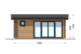 Abri de jardin en bois ARTUR PLUS (Isolé, 34 mm + bardage), 6x3 m, 15 m² specification 2